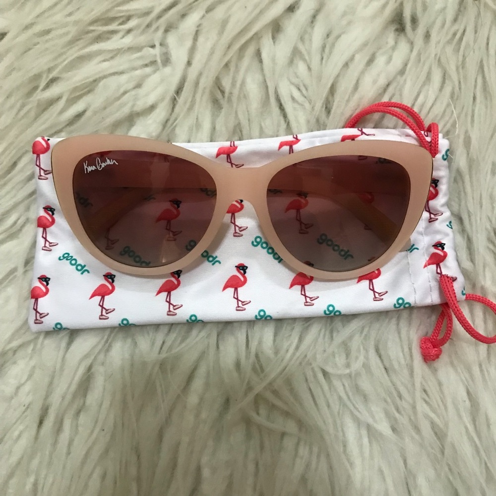 Stop And Smell the Rosé PINK Goodr Sunglasses